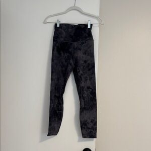 Lululemon Athletica Align Black Tie-Dye Leggings
